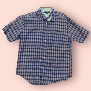 tommy hilfiger plaid button up shirt